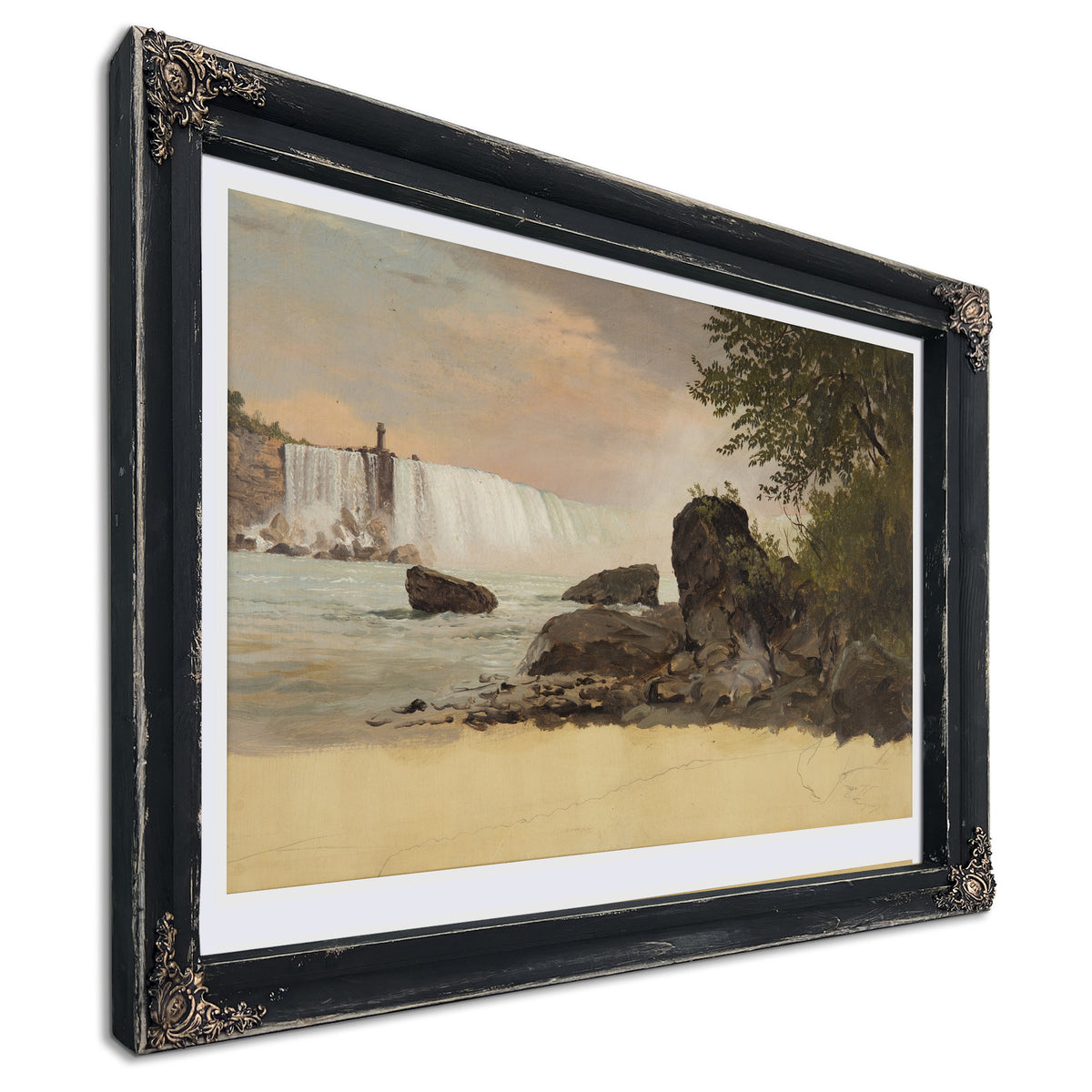 Original Files View the Canadian Falls By Frederic Edwin Church