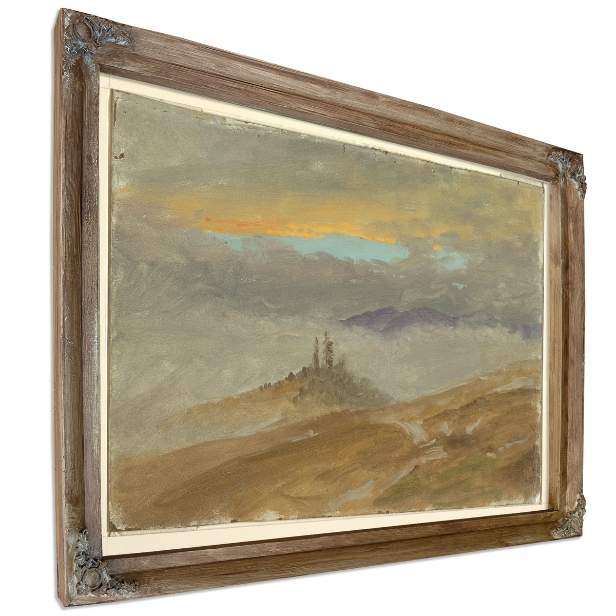 Original Files Winter Landscape View By Frederic Edwin Church