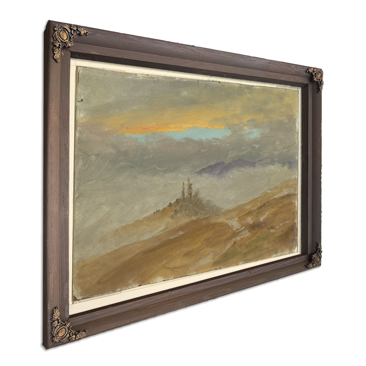 Original Files Winter Landscape View By Frederic Edwin Church