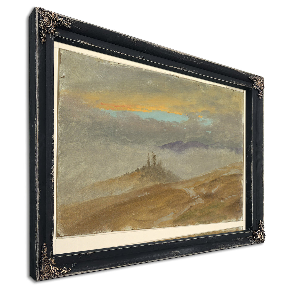 Original Files Winter Landscape View By Frederic Edwin Church