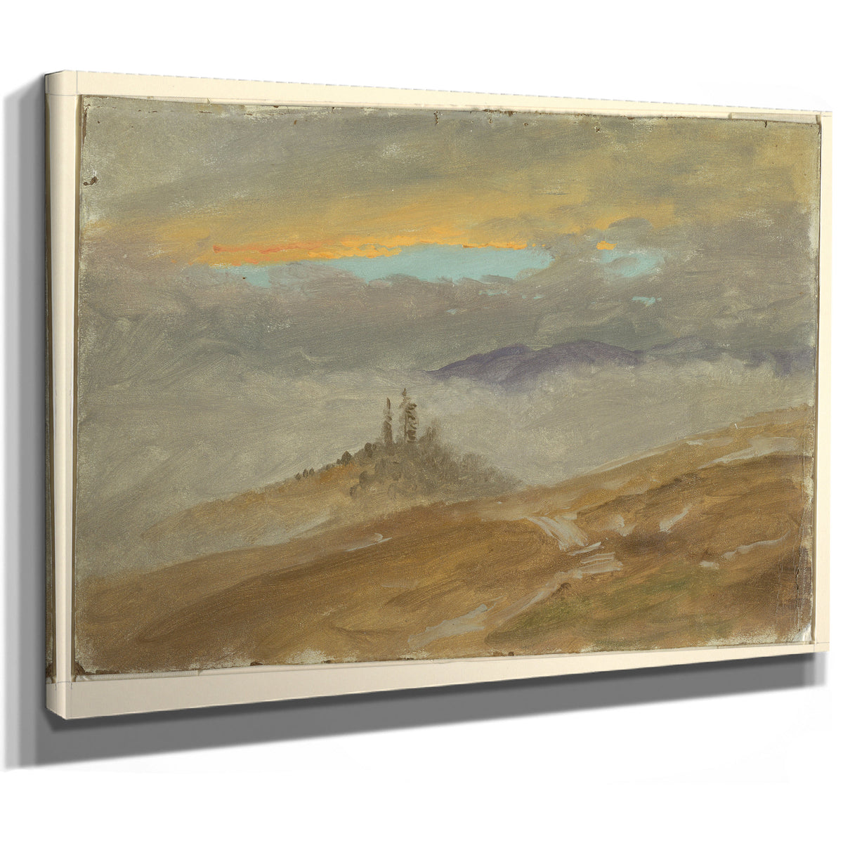 Original Files Winter Landscape View By Frederic Edwin Church