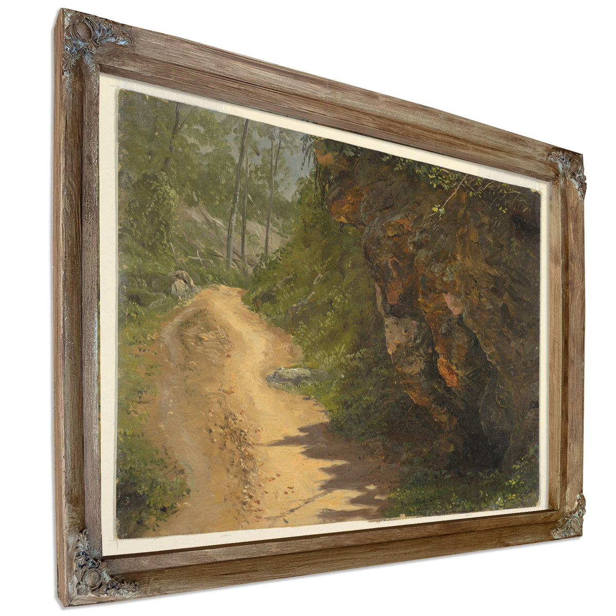 Original Files Woodland Path Jamaica By Frederic Edwin Church