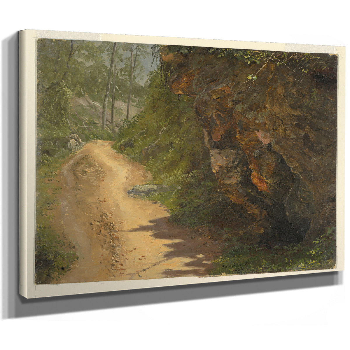 Original Files Woodland Path Jamaica By Frederic Edwin Church