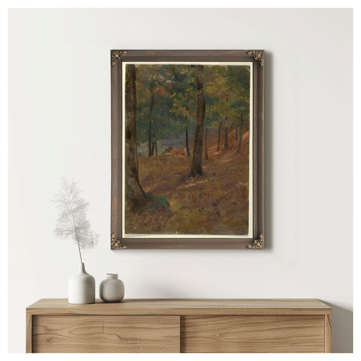 Original Files Woodland Scene 1870co80 By Frederic Edwin Church