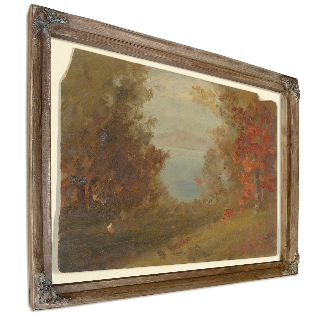 Original Files Woodland Scene Autumn By Frederic Edwin Church