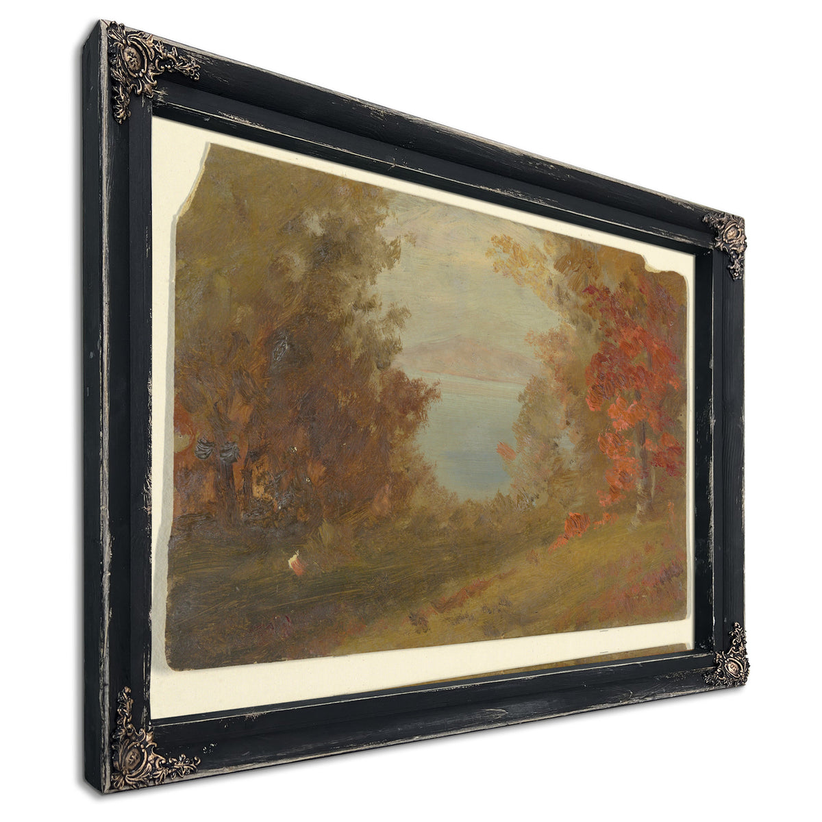 Original Files Woodland Scene Autumn By Frederic Edwin Church