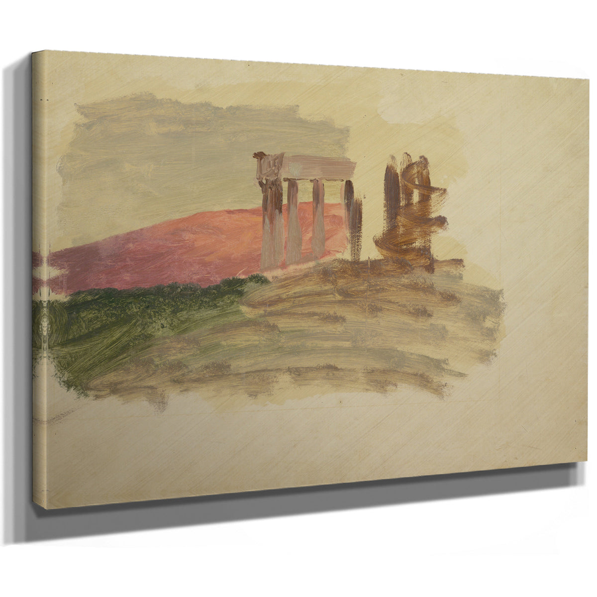 Rapid Sketch the Temple Corinth 1869 02 By Frederic Edwin Church