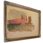 Rapid Sketch the Temple Corinth 1869 By Frederic Edwin Church