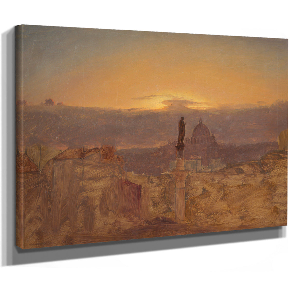 St Peters Basilica the Pincio Rome By Frederic Edwin Church