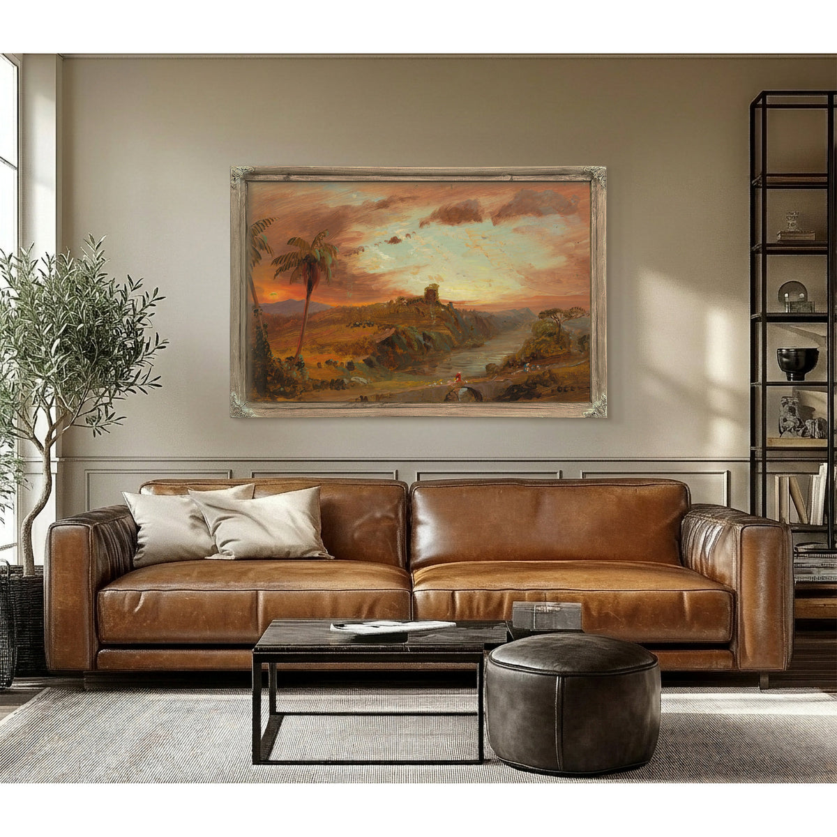 Study Imaginary S American Landscape By Frederic Edwin Church
