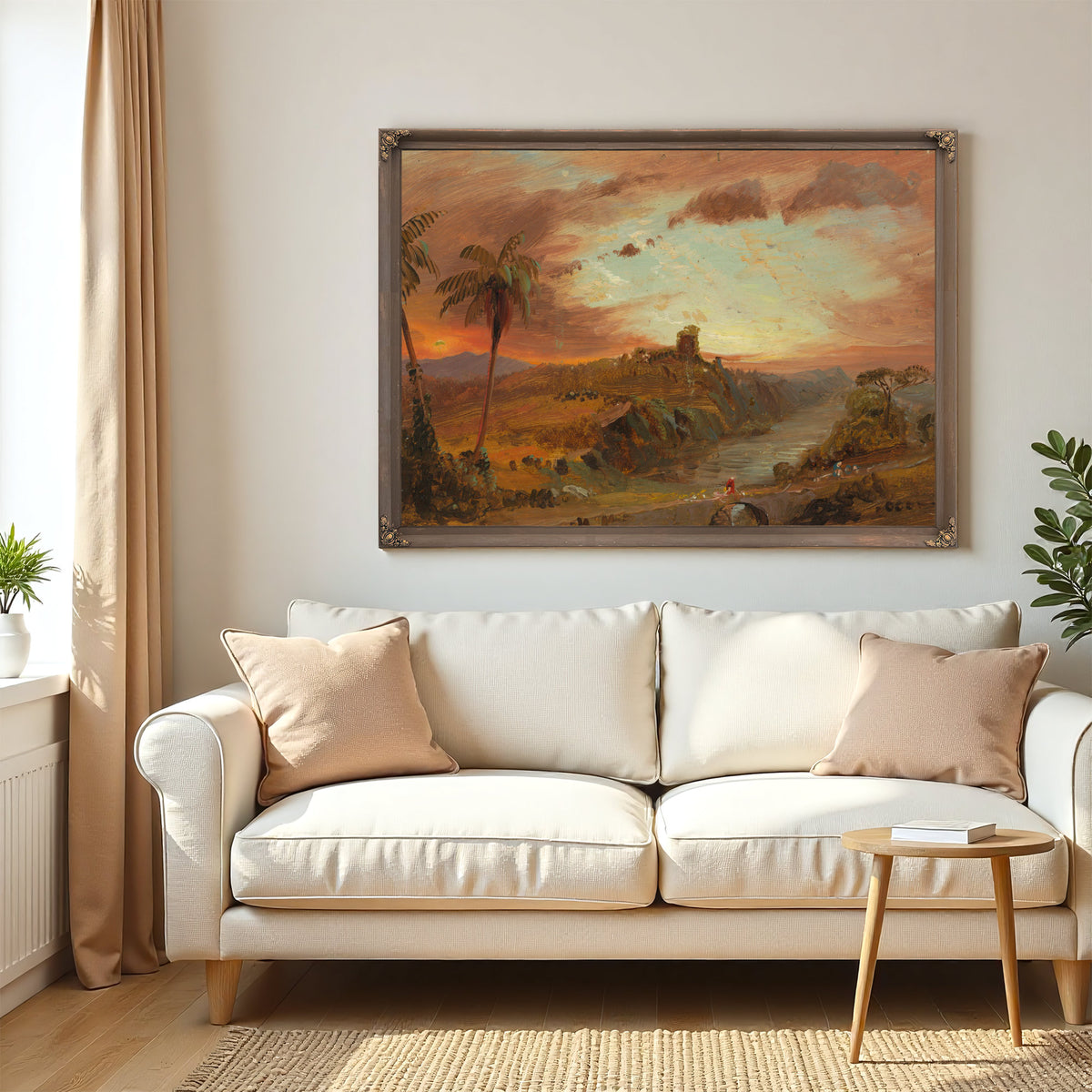 Study Imaginary S American Landscape By Frederic Edwin Church