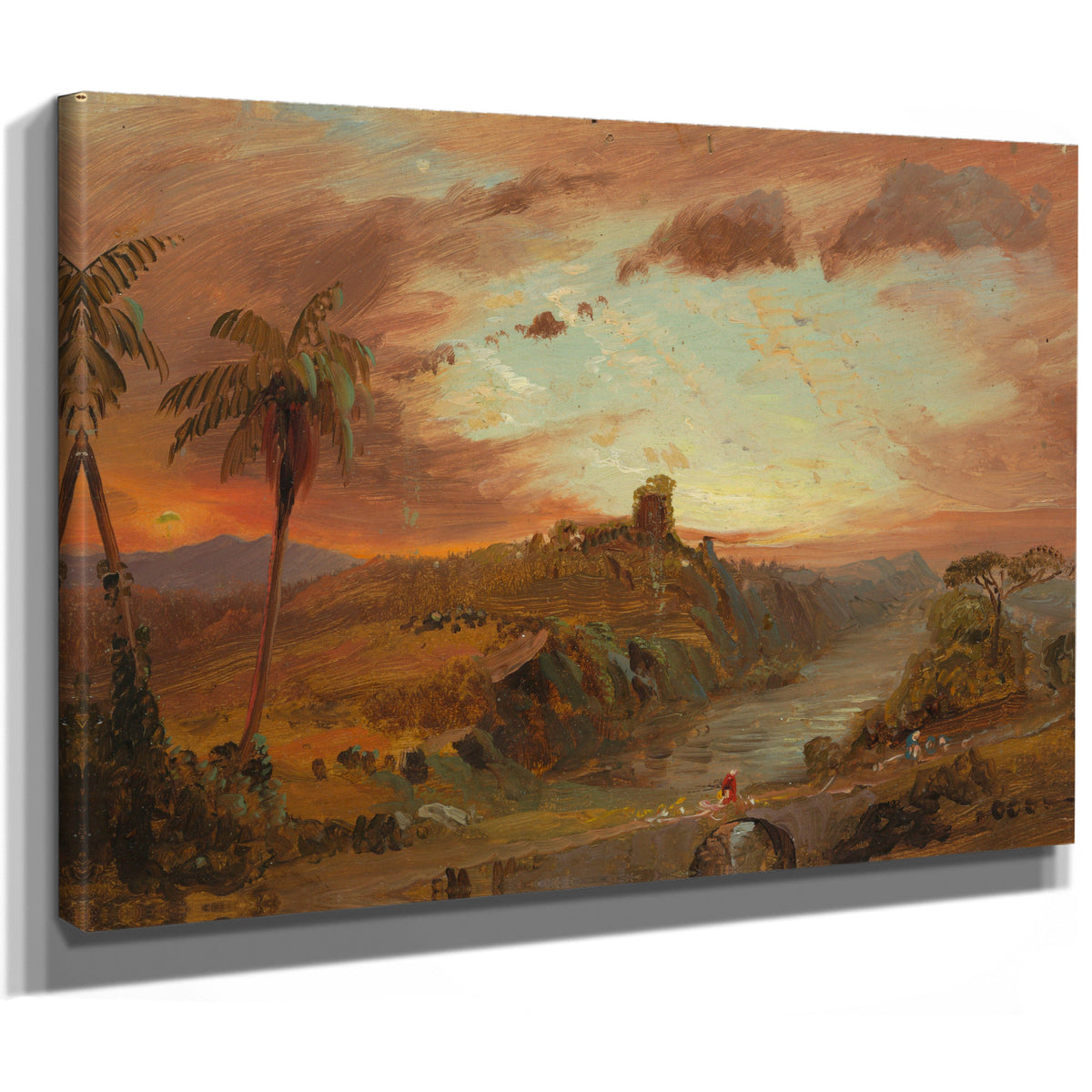 Study Imaginary S American Landscape By Frederic Edwin Church