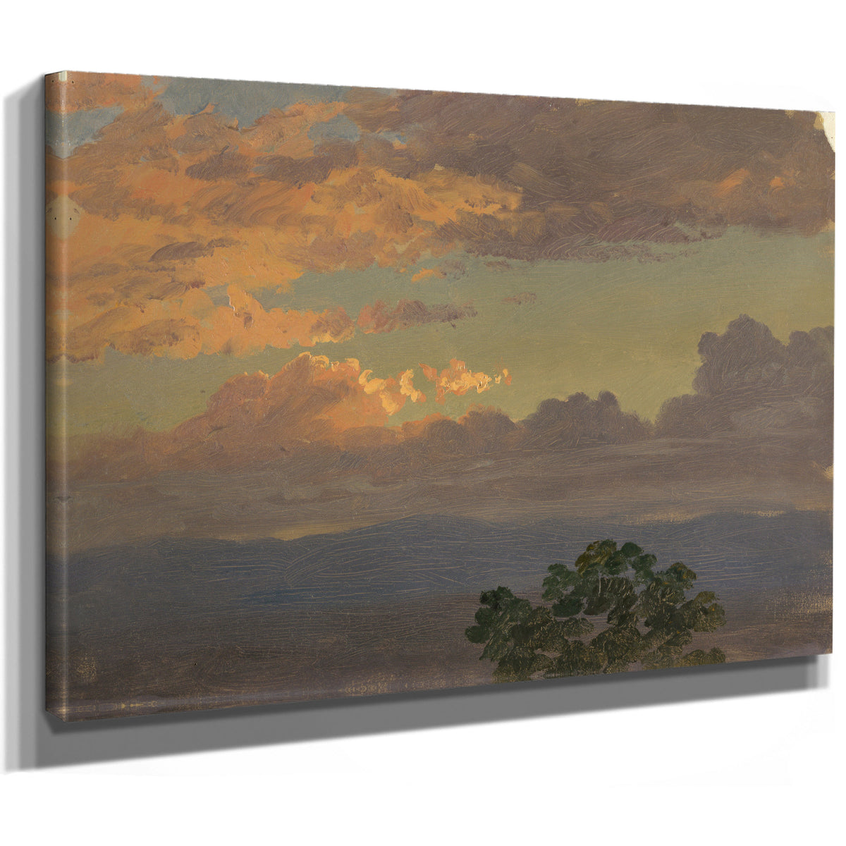 Sunset 03 By Frederic Edwin Church