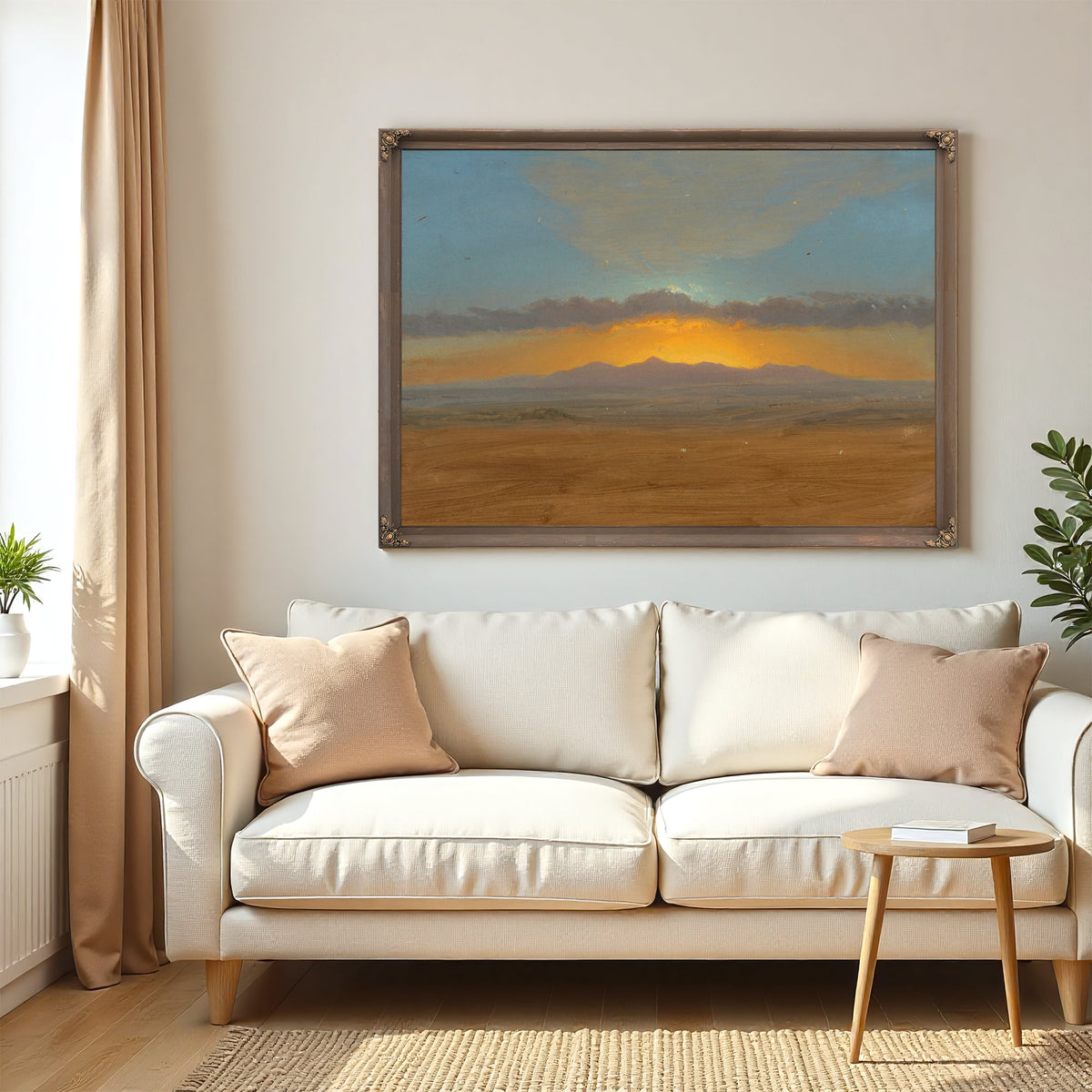 Sunset 186566 02 By Frederic Edwin Church