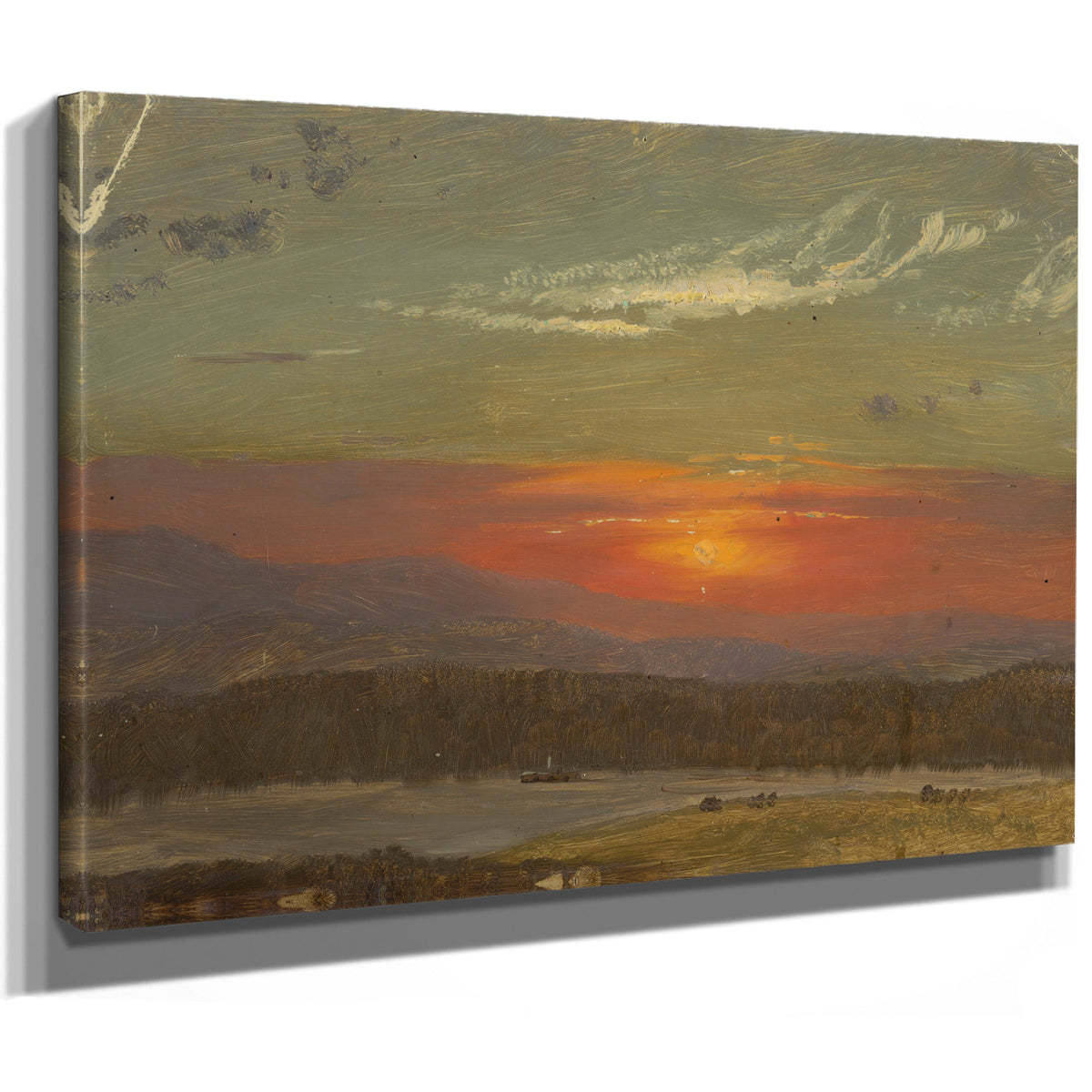 Sunset 26 By Frederic Edwin Church