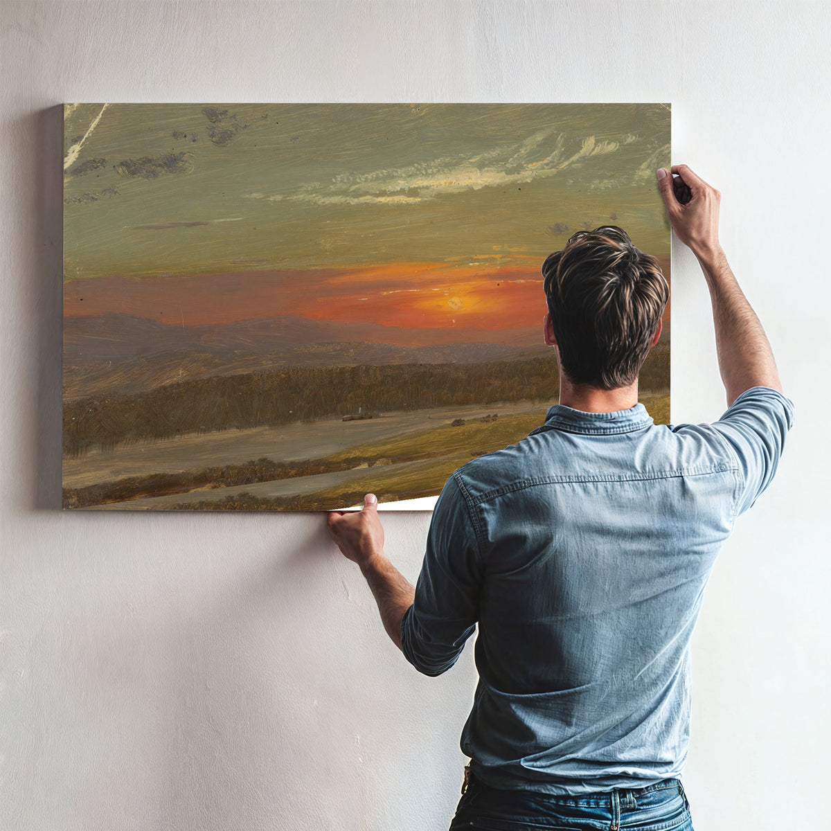 Sunset 26 By Frederic Edwin Church