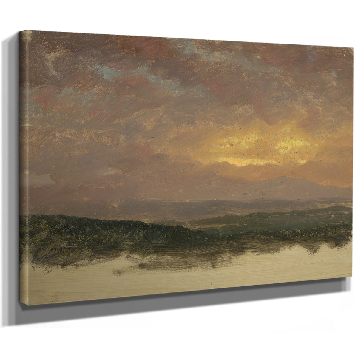 Sunset 27 By Frederic Edwin Church