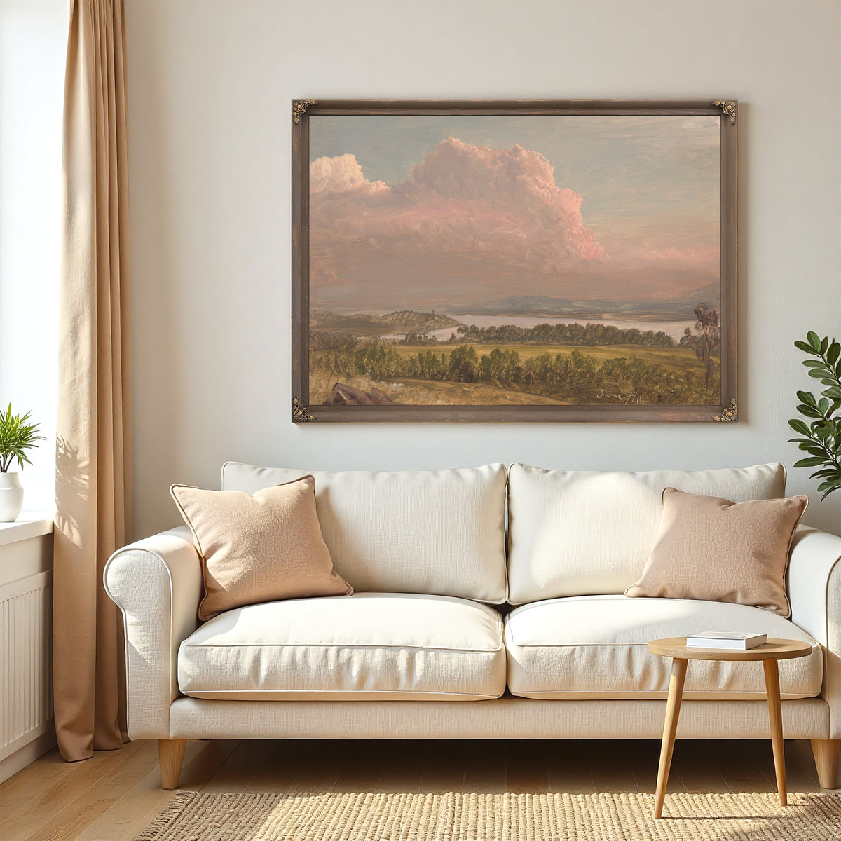 Sunset Across Hudson Valley 1870 By Frederic Edwin Church