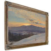 Sunset Across Hudson Valley Winter By Frederic Edwin Church