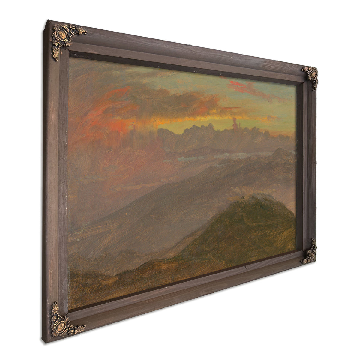 Sunset Mountains 1865 By Frederic Edwin Church