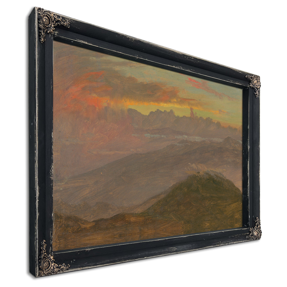 Sunset Mountains 1865 By Frederic Edwin Church