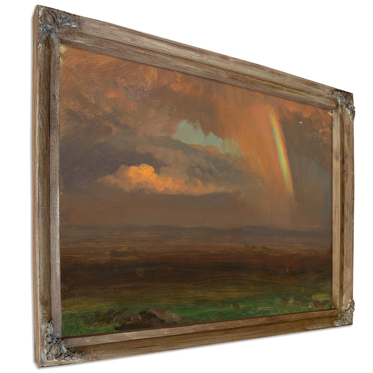 Sunset Over Broad Landscape 1865 By Frederic Edwin Church