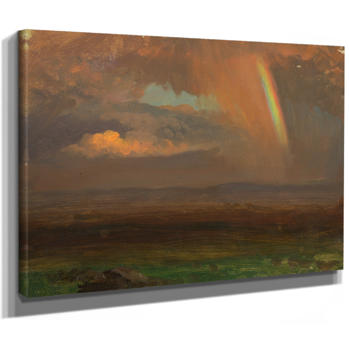 Sunset Over Broad Landscape 1865 By Frederic Edwin Church