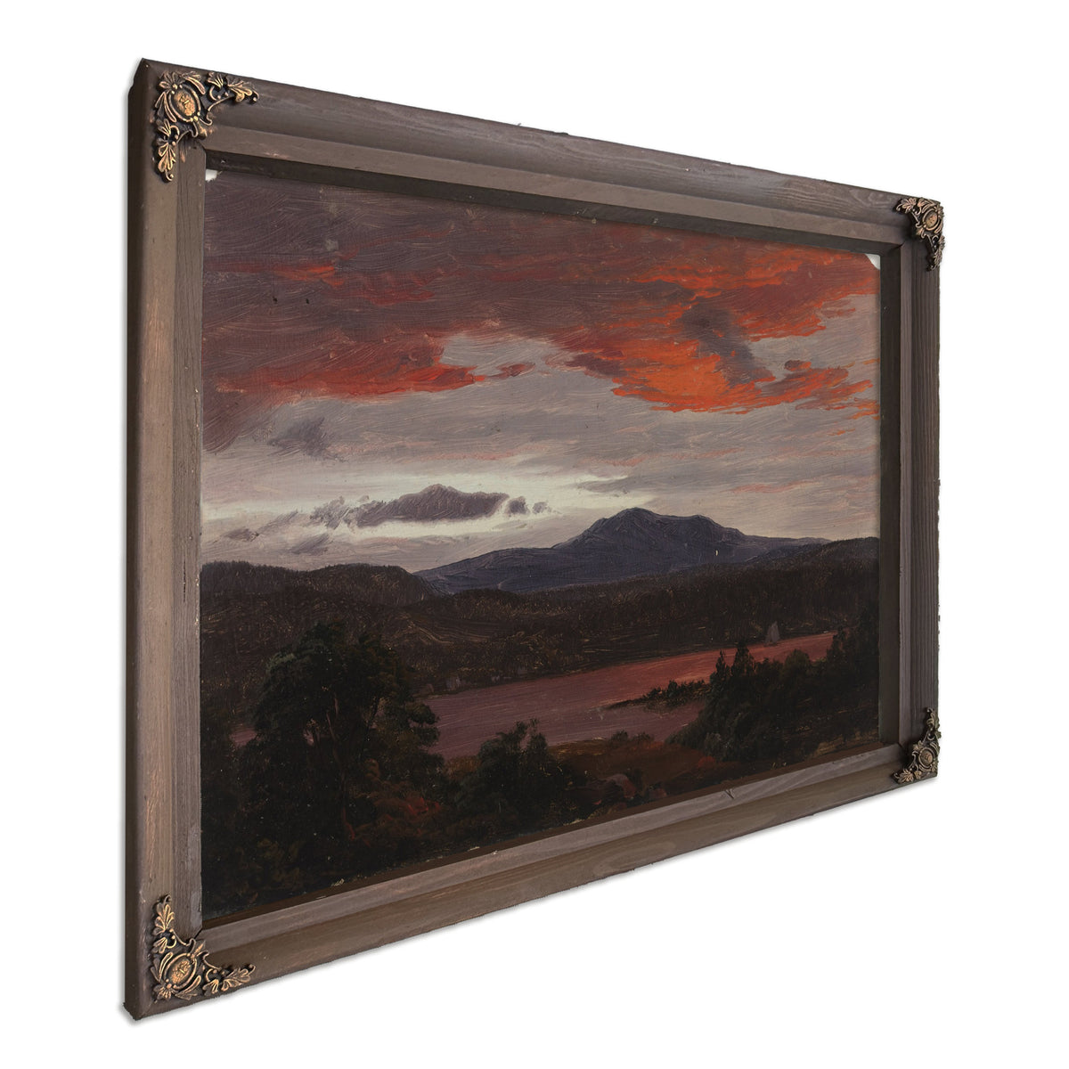 Turner Pond Pomola Peak Baxter Peak By Frederic Edwin Church