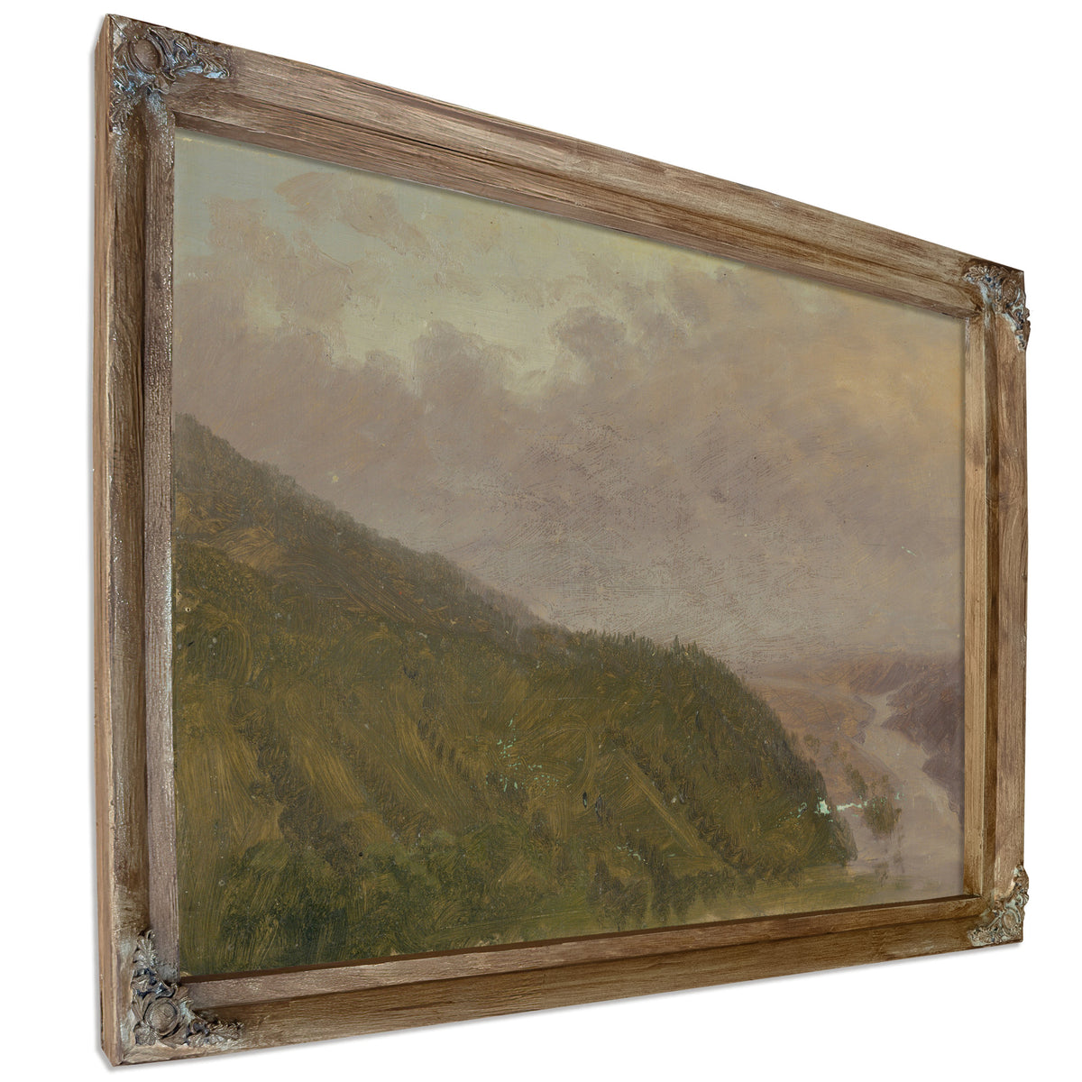 Valley Top a High Hill Europe 1860co70 By Frederic Edwin Church