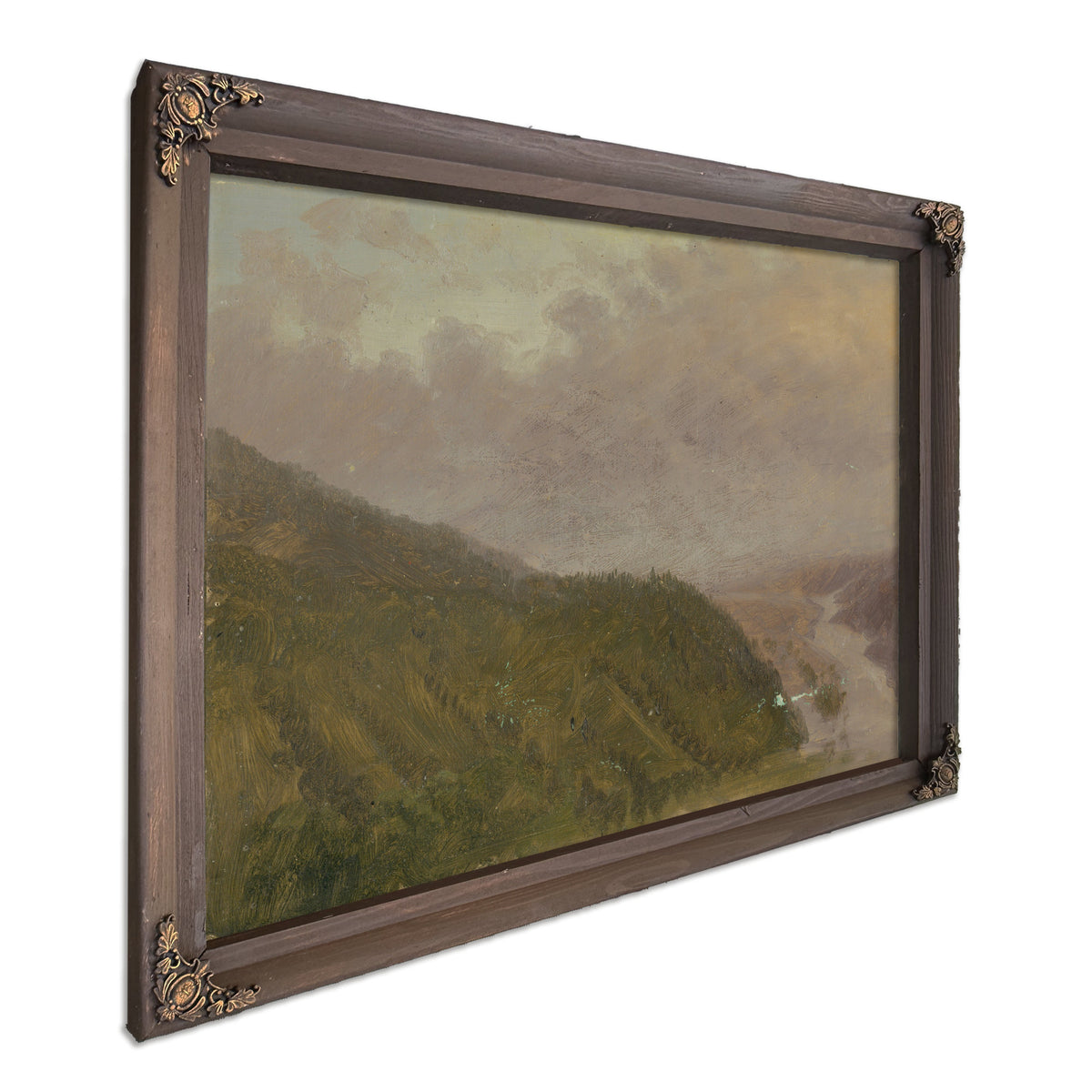 Valley Top a High Hill Europe 1860co70 By Frederic Edwin Church
