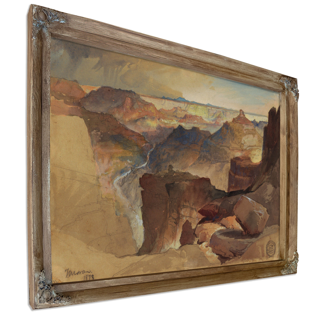 View Powells Plateau Grand Canyon By Frederic Edwin Church