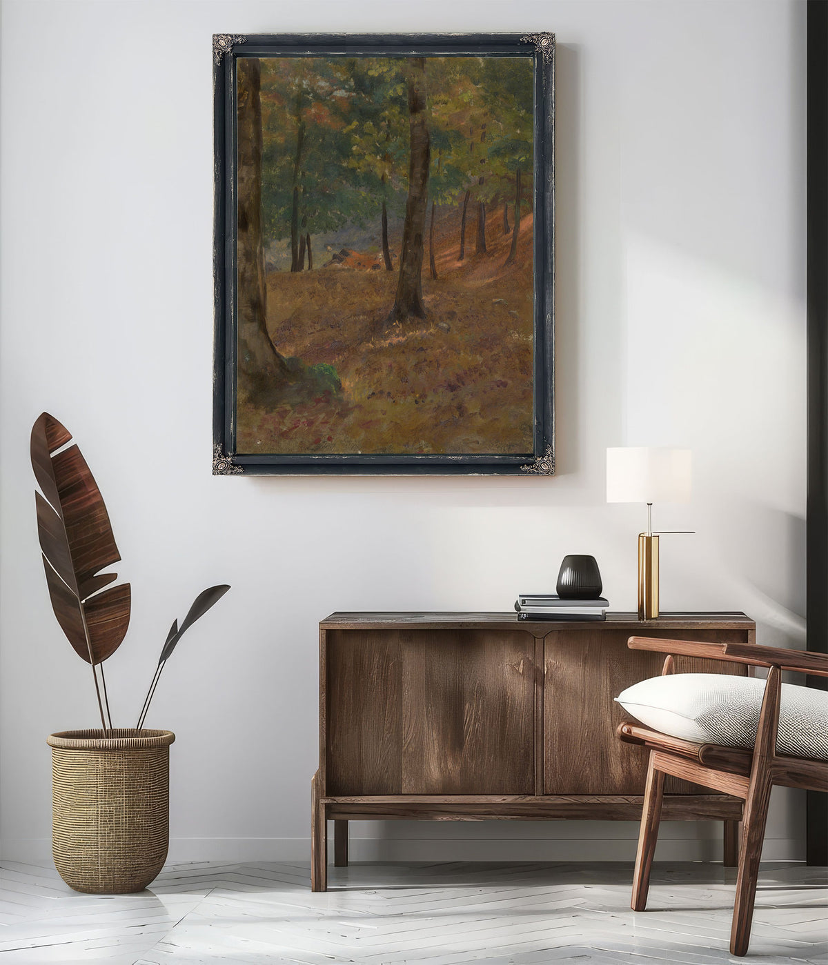Woodland 03 By Frederic Edwin Church