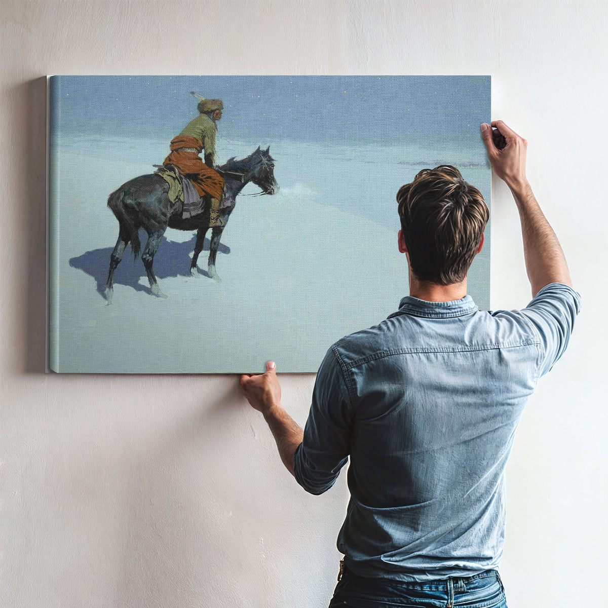 Friends Or Foes The Scout by Frederic Remington