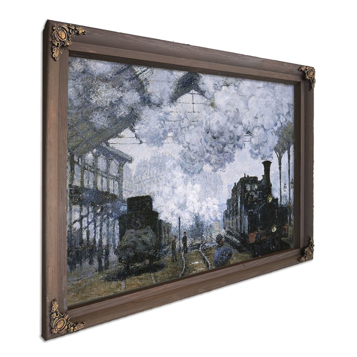 Gare Saint Lazare By Claude Monet