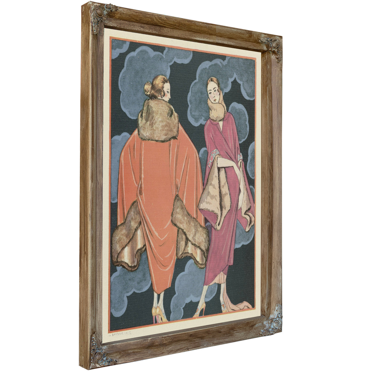 Deux Heures du Matin Manteaux de Worth By George Barbier