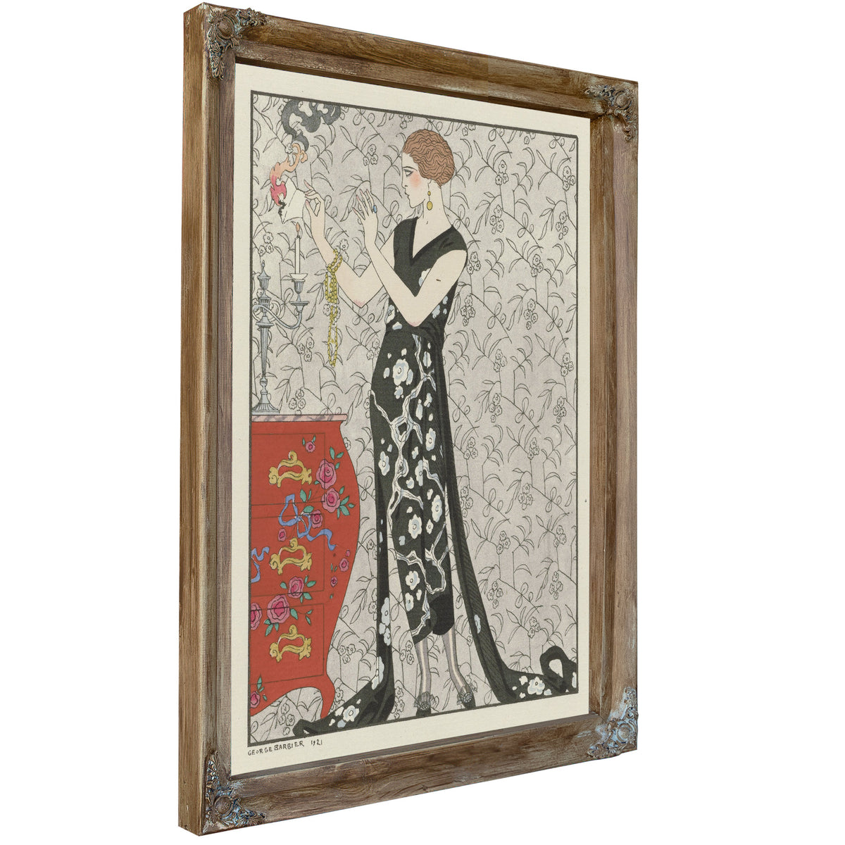 Fumee Robe du Soir de Beer 1921 By George Barbier