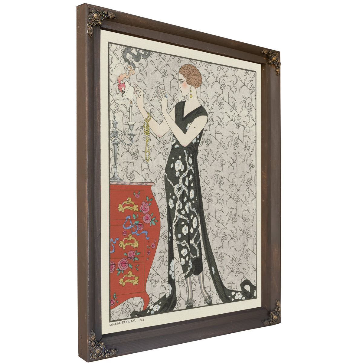Fumee Robe du Soir de Beer 1921 By George Barbier