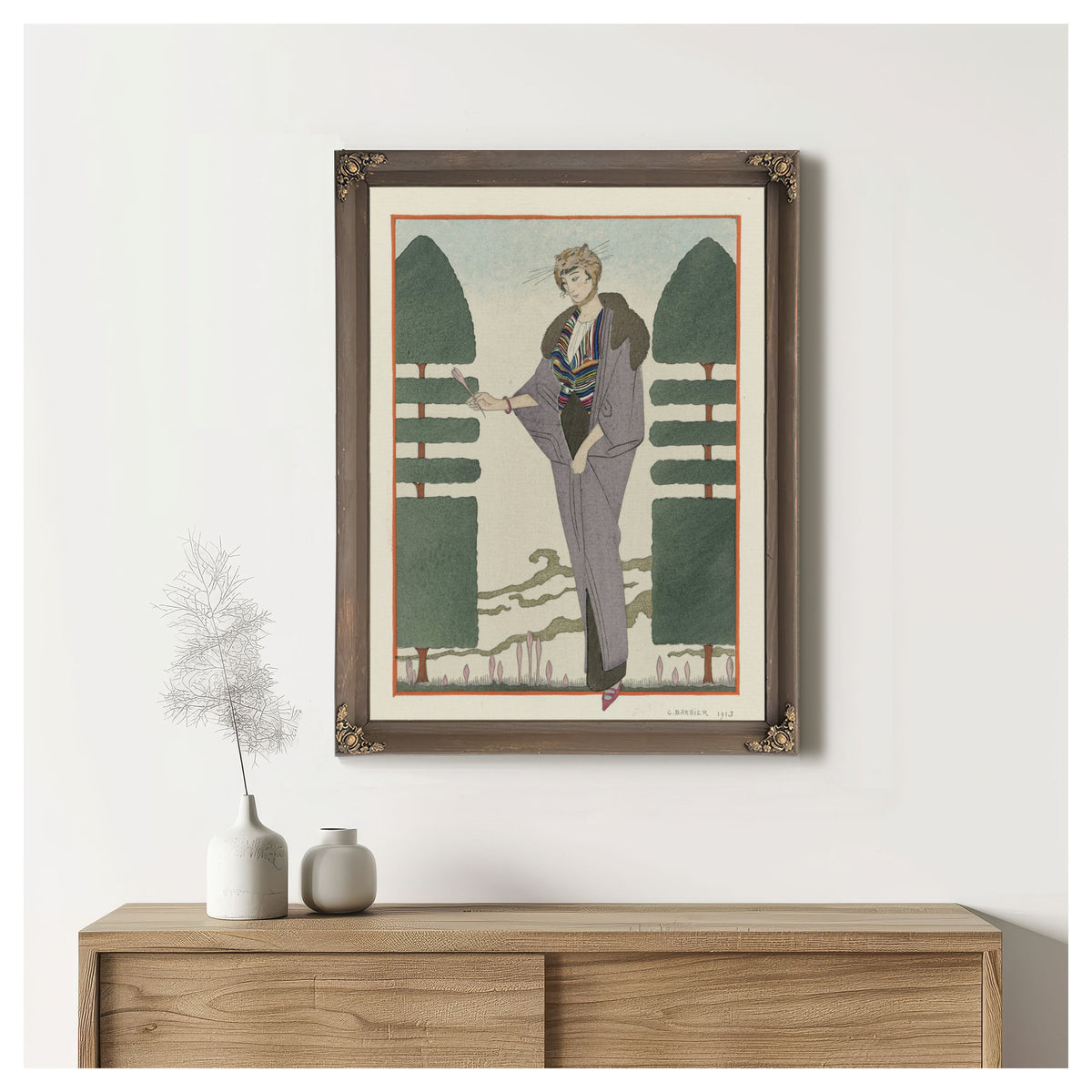 Les Colchiques Manteau de Voyage de By George Barbier