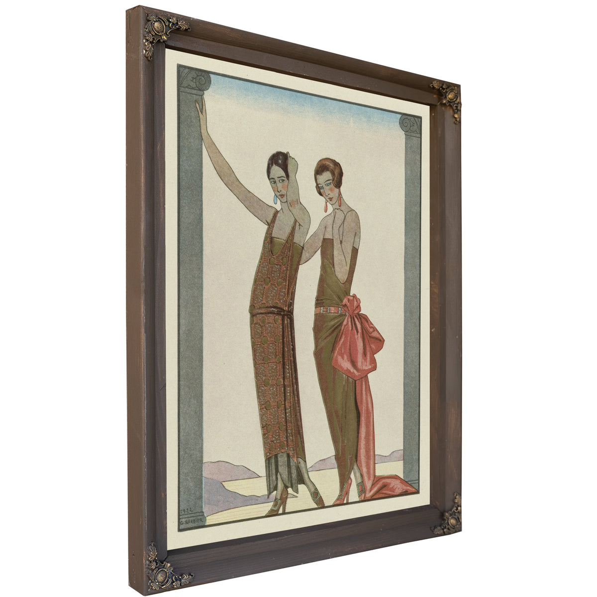 Vesper Robes du Soir de Worth 1922 By George Barbier