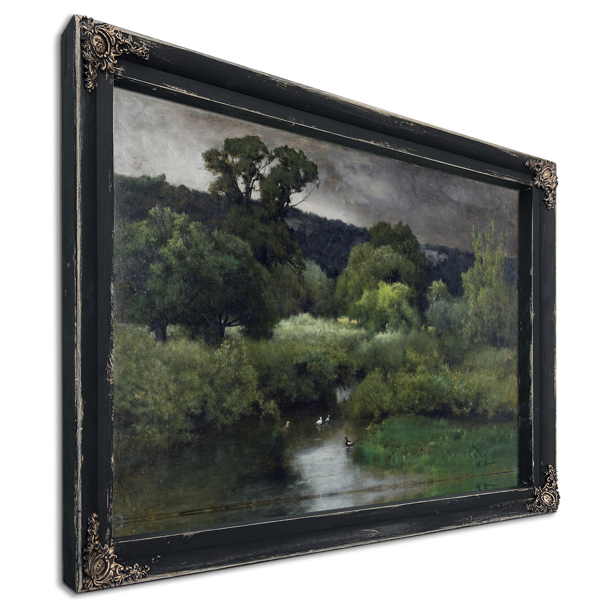 A Gray Lowery Day 1877 By George Inness