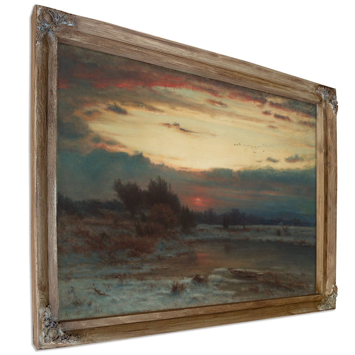 A Winter Sky By George Inness