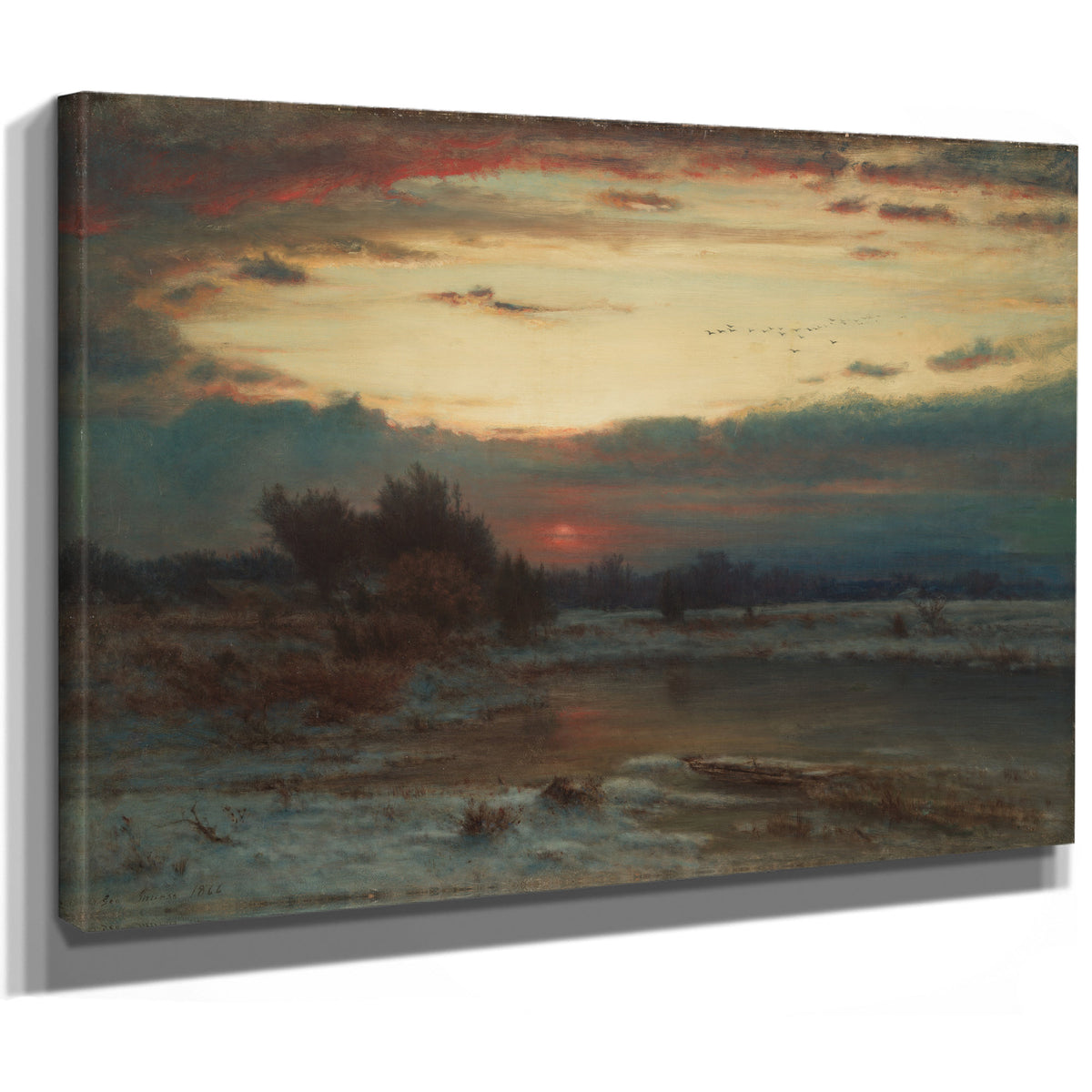 A Winter Sky By George Inness