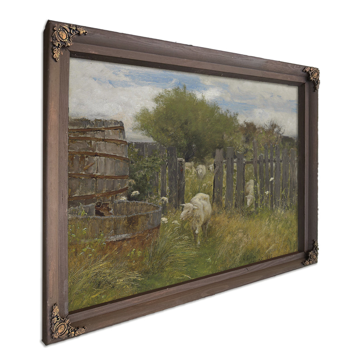 Back Nichols Barn Sconset 1883 By George Inness