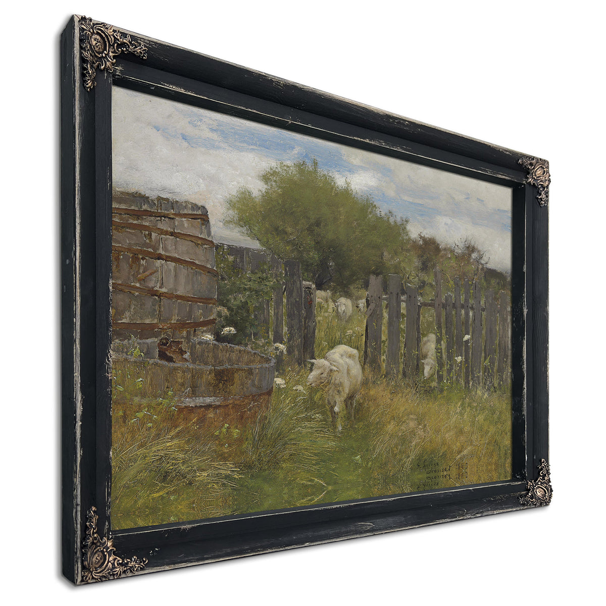 Back Nichols Barn Sconset 1883 By George Inness