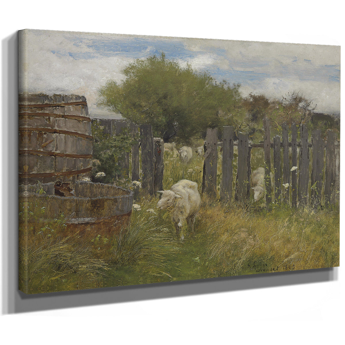 Back Nichols Barn Sconset 1883 By George Inness