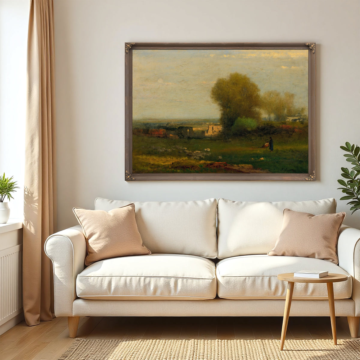 By Old Aqueduct Campagna Italy Circa By George Inness