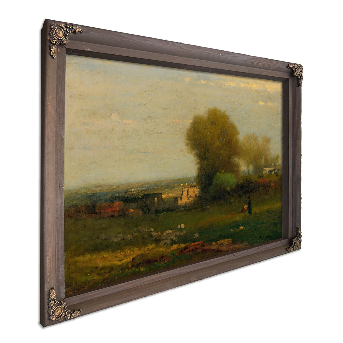 By Old Aqueduct Campagna Italy Circa By George Inness