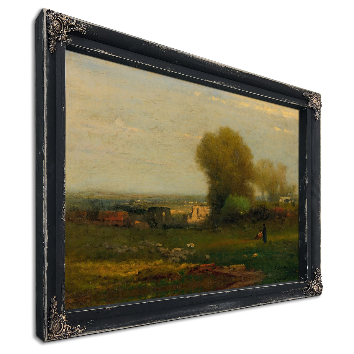 By Old Aqueduct Campagna Italy Circa By George Inness