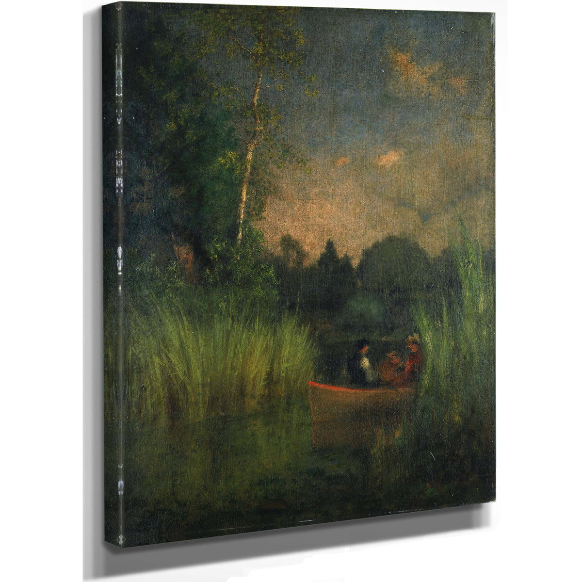 Dusk the Rushes Alexandria Bay 02 By George Inness