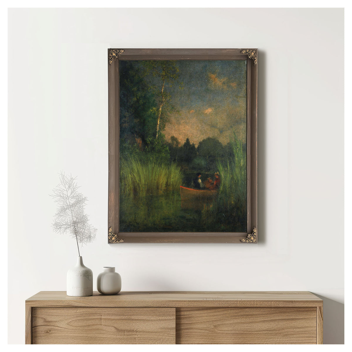 Dusk the Rushes Alexandria Bay 02 By George Inness